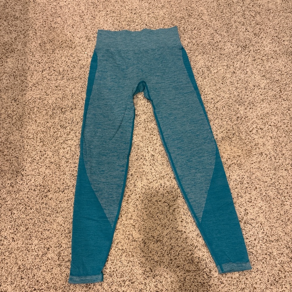 Victoria's Secret PINK seamless Teal Leggings